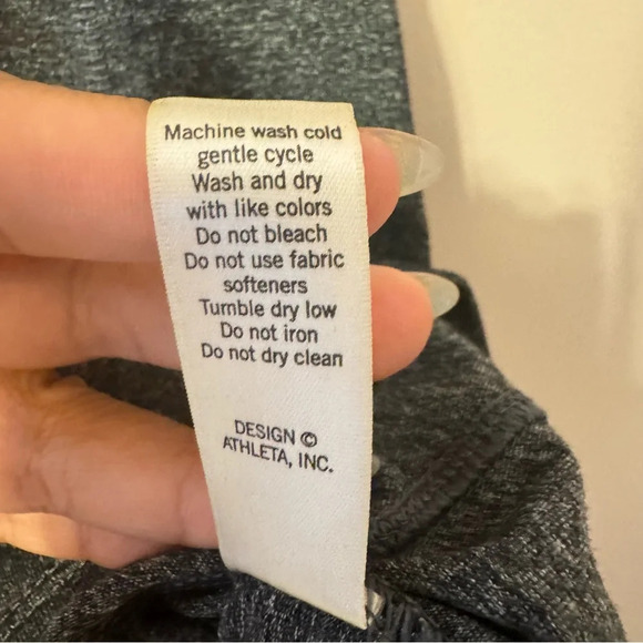 Athleta Charcoal Gray Switchback Tank Support Sport Bra Top Size S - Picture 7 of 8